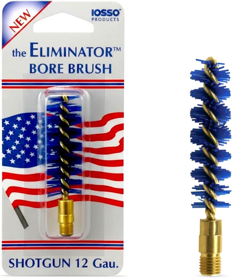 Iosso Premium Bore Brush – Blue Synthetic Fiber – Durable, Long-Lasting Tool for Gun Maintenance – Made in USA Bore Cleaning Brush (.12 GA. Shotgun BORE Brush) - Image 1